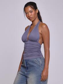 MUSERA ESSENTIALS Women Tops - Dark Grey - View 3
