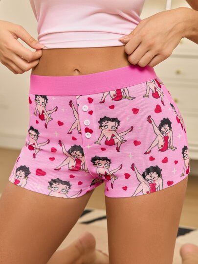 Betty Boop x SHEIN Boyshorts pour femmes