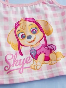 SHEIN | PAW Patrol Set Pakaian Dalam Camisole dan Boyshort Motif Kartun untuk Anak Perempuan - Baby Pink - View 6