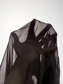 SHEIN Tall Sexy Casual Elegant New Bohemian Minimalist Ruched A-Line Chiffon Camisole (Suitable For Spring/Summer) Brunch,Going Out Tops,Vacation Outfits,Tall - Coffee Brown - View 9