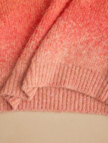 MOTF PREMIUM GRADIENT COLOR WOMEN'S SWEATER, HIGH-END SLOUCHY KNITWEAR - Pink - View 7