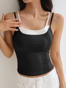 DAZY Medium Support 2 In 1 Sports Bra - Black - View 7