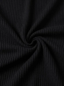 EMERY ROSE Plus Size Women's Regular Fit Long Sleeve Mock Neck Pullover Sweater Formal Office Black Winter Básica Casual Elegant Smart - Black - View 7