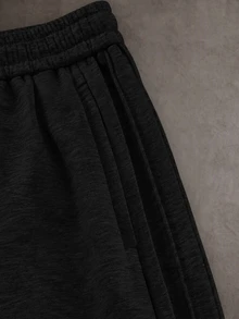 STYNVO Men's Drawstring Waist Casual Daily Wear Sweatpants - Black - View 3