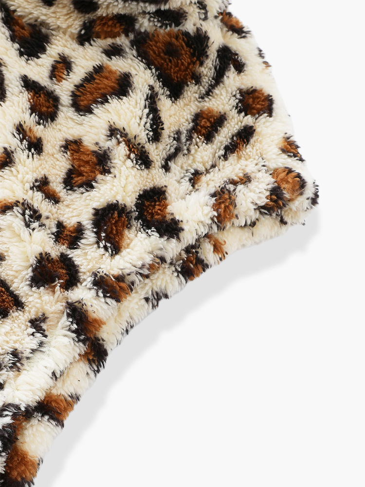 ROMWE MEN Street Life Men's Comfortable Leopard Print Zipper Vest Jacket - Multicolor - View 7