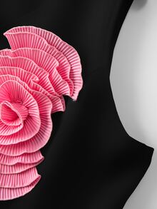 Formidée 大码女式3D立体花卉浪漫通勤时尚百搭春夏度假休闲两件套 - 彩色 - 查看 6
