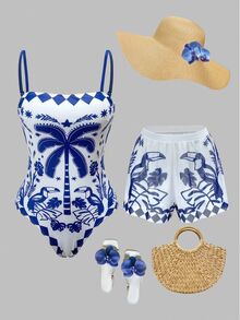 Blue and White