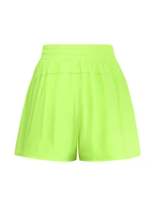 CourtClass CourtClass Casual Versatile Neon Yellow Pocket Shorts, Slim Fit & Flattering - Yellow - View 5