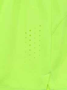 CourtClass CourtClass Casual Versatile Neon Yellow Pocket Shorts, Slim Fit & Flattering - Yellow - View 7