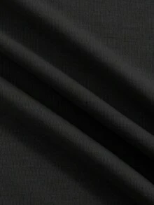 ROMWE MEN Street Life Spring/Summer Casual Graphic Punk Street Style Graphic Print Sleeveless Crew Neck Tank Top With Rhinestone Distressed Design For Men, Summer - Black - View 3