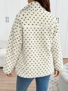 SHEIN Maternity Casual 3-In-1 Jacket For Autumn/Winter - Apricot - View 7