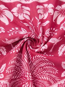 Swim Oasis Women's Floral Print One-Piece Swimsuit With Cover-Up Shorts Set For Vacation - Multicolor - View 11