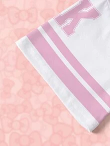 HELLO KITTY AND FRIENDS | SHEIN Women's Summer Casual Cartoon Print T-Shirt - White - View 5