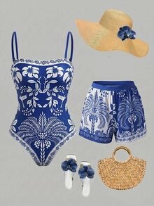 Blue and White
