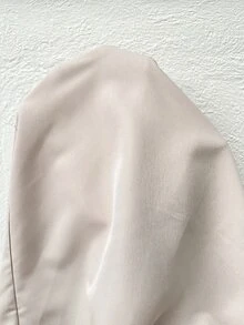 SHEIN Frenchy 女款純色腰帶時尚百搭風衣外套 - 杏色 - 查看 6