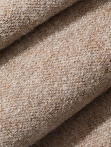 Livesso Women's 2 Pieces Set: Beige Round Neck Long Sleeve Knit Sweater And High-Waist Slim Fit Ribbed Knit Pants, Fall/ Lounge Minimalist Casual - Apricot - View 9