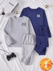 4件組青少年男孩睡衣 - 彩色 - 查看 1