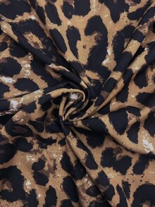 Glyssa Women's Leopard Print V-Neck Top And Solid Color Pants 2-Piece Set - Multicolor - View 7