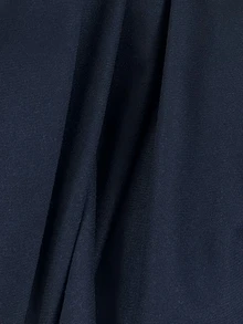 DAZY 女士纯色高腰褶裥优雅中长裙 - 黑色 - 查看 5