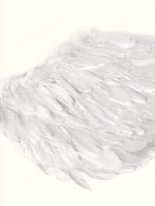 Popjeli 1pc White Angel Feather Wings Prop, Snow Scene Photography Costume - Multicolor - View 8