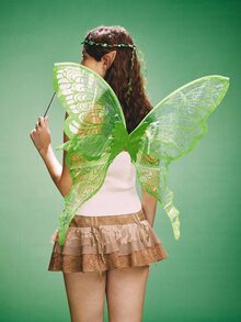 Popjeli 1pc/4pcs Festival Fairy Butterfly Wings, Halloween Party Performance Props, Shiny Angel Wings For Wedding Attire - Multicolor - View 8