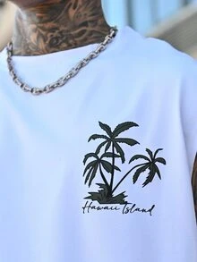 Devon Thys Men Simple Printing Vacation Style Sleeveless Tank Top And Shorts Set, Cozy Outfits, Holiday - Multicolor - View 6