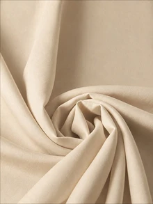 EMERY ROSE Plus Size Summer Casual Color Block Trim Shirt Club Formal Beige - Apricot - View 4