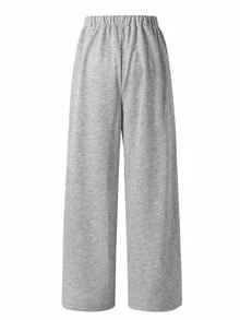 Mirajuku 1pc Teen Boy Casual Teen Streetwear Baggy Sports Design Elastic Waist Sweatpants, Suitable For Daily Commute, Summer Chic For / Grey - Dark Grey - View 2