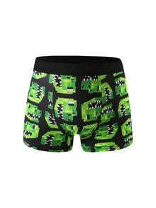 Fantacosmos 4条装卡通恐龙印花舒适柔软青少年男童平角内裤 - 彩色 - 查看 6