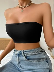 DesireSculpt Sólido Sujetador Con Aro Y Espalda Cortada - Negro - Ver 4