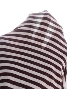 SHEIN 少女條紋長袖返校禮服 秋季女童洋裝 - 棕色 - 查看 6