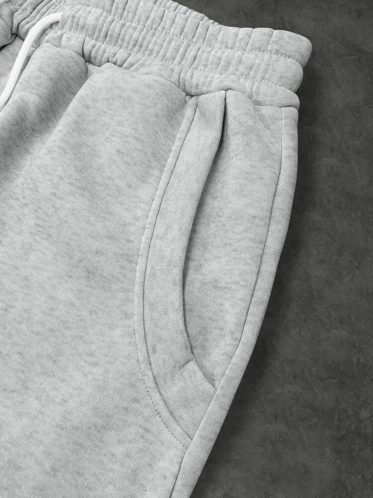PAVTROS Men's Hoodie And Sweatpants Casual Daily Set - Grey - View 4