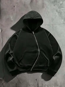 AXEPEAK Men's Sports Casual Vacation Street Fashion Hoodie - Black - View 1