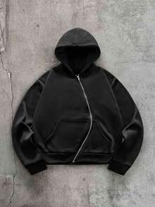 AXEPEAK Men's Sports Casual Vacation Street Fashion Hoodie - Black - View 6