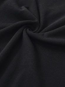 Manfinity CasualKnits Men's Spring/Autumn Black Knitted Jacquard Vest Holiday Festival Autumn Streetwear Winter - Black - View 9