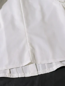 SHEIN ملابس علوية كاجوال بأكمام طويلة مطبوع ومناسب للفتيات المراهقات، ملابس خريفية للفتيات المراهقات، أسلوب مدرسي - أبيض - مشاهدة 7