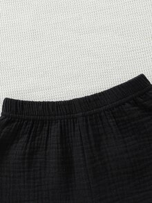 SHEIN Vintaside Kids 3入組/包嬰兒女孩純色荷葉邊短褲 - 彩色 - 查看 2
