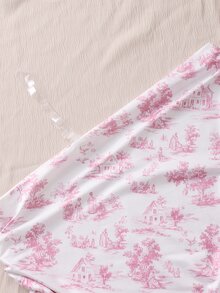 SHEIN 青少年女孩 3件組夏季優雅新娘婚禮度假休閒單肩上衣，度假、舒適、日常 - 彩色 - 查看 5