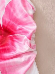 SHEIN 青少年女孩 3件組夏季優雅新娘婚禮度假休閒單肩上衣，度假、舒適、日常 - 彩色 - 查看 4