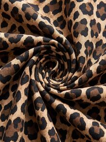 Women's Ranforce Leopard Double Duvet Cover Set Sheet Sets With Pi... - Black - View 5