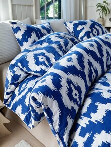Women's Ranforce Light Double Duvet Cover Set Sheet Sets - Navy Blue - View 2