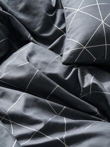 Women's Ranforce Double-Sided Double Duvet Cover Set Sheet Sets - Dark Grey - View 6