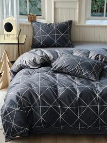 Women's Ranforce Double-Sided Double Duvet Cover Set Sheet Sets - Dark Grey - View 4