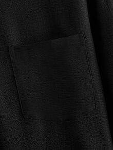 HIMLAND Men's Casual Simple All-Match Versatile Solid Color Long Sleeve Shirt Vacation Holiday Black Autumn - Black - View 4