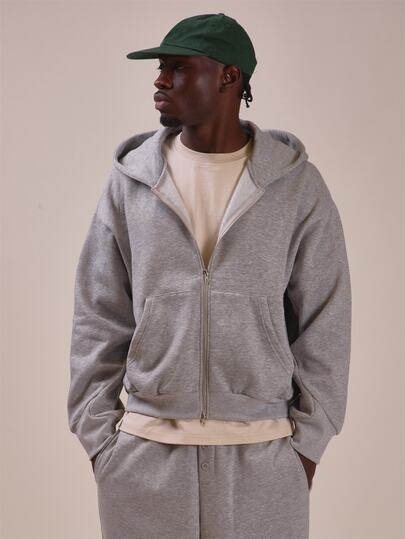 Musero Hoodie Resleting Bahan Scuba dengan Kantong Kanguru dan Manset Lengan Bergaris, Perlengkapan Musim Semi dan Musim Panas