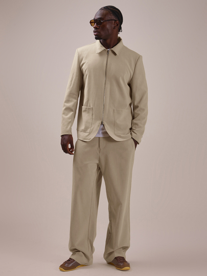 Musero Straight Leg Tailored Trousers Beltloop Waistband  Hook And Bar Fastening With Fly Zip Spring Summer Essnetials Co Ord Trousers Only