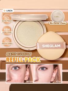 SHEGLAM Lock & Go 持久氣墊粉底(補充裝)-Linen 品牌美妝化妝品 適合女士與女孩 - Linen - 查看 1