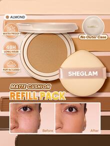 SHEGLAM Lock & Go 持久氣墊粉底(補充裝)-Almond 品牌美妝化妝品 適合女士與女孩 - Almond - 查看 1