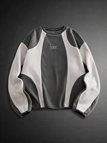 GETOML Men's Casual Elegant Everyday Embroidered Pullover Sweatshirt - Multicolor - View 1