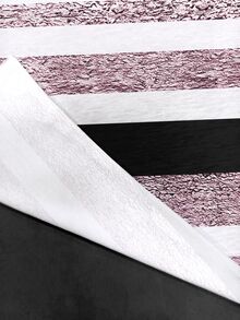 EMERY ROSE 纹理条纹印花拉链圆领大码女式运动衫 - 彩色 - 查看 6